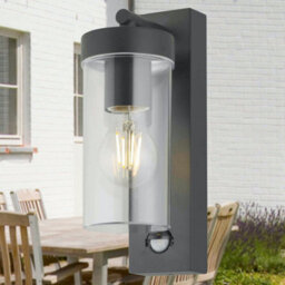 First Choice Lighting Hadron - Black Motion Sensor Outdoor Wall Light - thumbnail 5