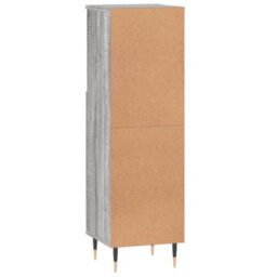 Berkfield Bathroom Cabinet Grey Sonoma 30X30X100 Cm Engineered Wood - thumbnail 8