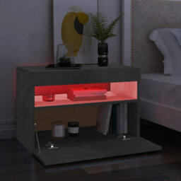 Vidaxl Tv Cabinets With Led Lights 2 Pcs Concrete Grey 60X35X40 Cm - thumbnail 4
