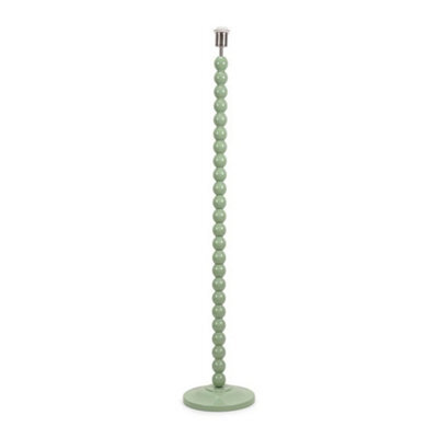 Pastel Bobbin Floor Lamp Base Living Room Free Standing  Sage Green - image 1