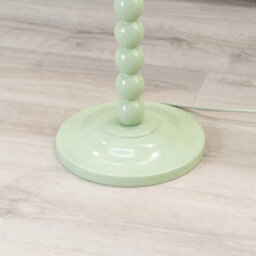 Pastel Bobbin Floor Lamp Base Living Room Free Standing  Sage Green - thumbnail 4