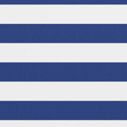 Berkfield Balcony Screen White And Blue 75X300 Cm Oxford Fabric - thumbnail 2