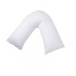 CHILIMILII Hollowfiber V Pillow Orthopedic Back Neck Maternity Support Pillow 74X34Cm - thumbnail 1