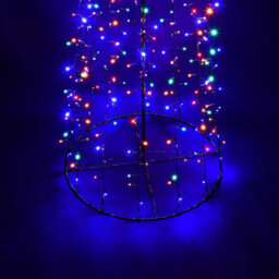 6Ft Christmas Xmas Led Star Cone Tree Lights Decoration Indoor & Outdoor - Multicoloured - thumbnail 3