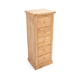 Cabinet Bits Lucca 5 Drawer Narrow Chest Of Drawers Wood Knob - thumbnail 3