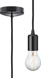 Knightsbridge 8270Lmb 1.8M Contemporary Pendant Set In A Matt Black Finish - thumbnail 1