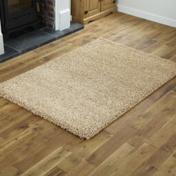 Smart Living Shaggy Soft Thick Area Rug, Living Room Carpet, Kitchen Floor, Bedroom Soft Rugs 200Cm X 290Cm - Light Beige