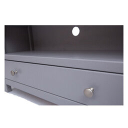 Cabinet Bits Mirano Grey 1 Drawer Tv Cabinet Chrome Knob - thumbnail 5