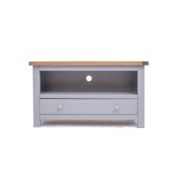 Cabinet Bits Mirano Grey 1 Drawer Tv Cabinet Chrome Knob