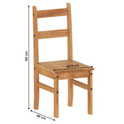 Mercers Furniture Corona Budget Dining Set Table & 4 Chairs Solid Wood Pine Wooden Small Kitchen Mexican Styling - thumbnail 9
