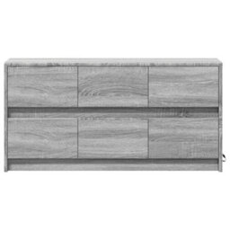 Berkfield Sturdy Tv Cabinet With Led Grey Sonoma 100X34X50 Cm Engineered Wood - thumbnail 6