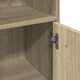 Berkfield Bathroom Cabinet Sonoma Oak 30X30X95 Cm Engineered Wood - thumbnail 8