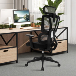 Costway Ergonomic Office Chair Adjustable Desk Chair Breathable Mesh W/ Lumbar Support - thumbnail 4