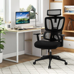 Costway Ergonomic Office Chair Adjustable Desk Chair Breathable Mesh W/ Lumbar Support - thumbnail 3