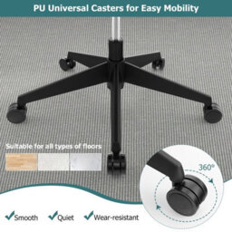 Costway Ergonomic Office Chair Adjustable Desk Chair Breathable Mesh W/ Lumbar Support - thumbnail 9