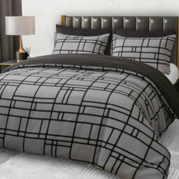 Lazzaro Premium Reversible Duvet Cover Set With Matching Fitted Sheet - thumbnail 3