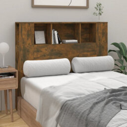 Walplus Headboard Cabinet Smoked Oak 120X18.5X102.5 Cm - thumbnail 3