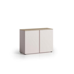 FurniComp LTD Furnicomp Lisbon 2 Door 120Cm Cashmere And Oak Sideboard - thumbnail 5