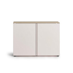FurniComp LTD Furnicomp Lisbon 2 Door 120Cm Cashmere And Oak Sideboard - thumbnail 4