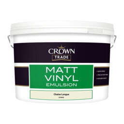 Crown Trade Vinyl Matt Walls & Ceilings Emulsion Paint Chaise Longue (D1850S) 10L - thumbnail 2
