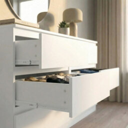 Fwstyle Carlton White 8 Drawer Chest Of Drawers Scratch Resistant (H) 99Cm (W) 110Cm (D) 40Cm - thumbnail 8