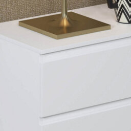 Fwstyle Carlton White 8 Drawer Chest Of Drawers Scratch Resistant (H) 99Cm (W) 110Cm (D) 40Cm - thumbnail 4