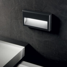 Ideal Lux Luminosa Febe Led Outdoor Rectangle Flush Wall Light Anthracite Ip65, 3000K - thumbnail 2