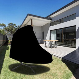 Hanging Chair Cover - Waterproof Protective Fabric And Pvc Lining 198 X 185 117 Cm Black - thumbnail 3