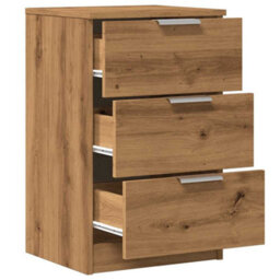 Berkfield Bedside Cabinets 2 Pcs Artisan Oak 40X36X65 Cm Engineered Wood - thumbnail 8