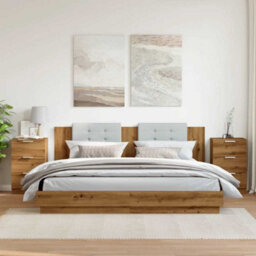 Berkfield Bedside Cabinets 2 Pcs Artisan Oak 40X36X65 Cm Engineered Wood - thumbnail 3