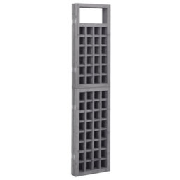 Vidaxl 3-Panel Room Divider/trellis Solid Fir Wood Grey 121X180 Cm - thumbnail 4