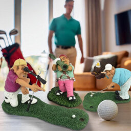 Funny Golf Decoration Figurines Novelty Golfing Statue Sculpture Hand Made Big Bazooka - thumbnail 2
