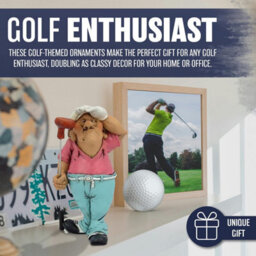 Funny Golf Decoration Figurines Novelty Golfing Statue Sculpture Hand Made Big Bazooka - thumbnail 3
