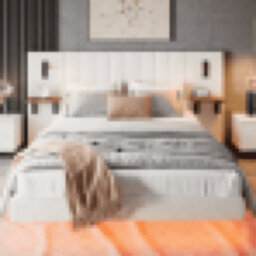 Matteo White King Size Upholstered Bed Frame With Smart Led Lights, Usb Charging, And Headboard Storage - Velvet & Iron - thumbnail 5