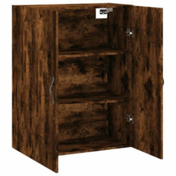 Berkfield Wall Mounted Cabinet Smoked Oak 69.5X34X90 Cm Engineered Wood - thumbnail 6