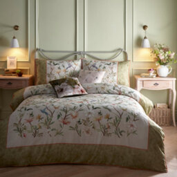 Appletree Fiorella 100% Cotton Floral & Bird Print Duvet Cover Set - thumbnail 5