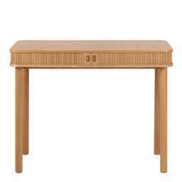 Wyld Haus Copenhagen Natural Oak Office Desk With 2 Tambour Doors - thumbnail 3