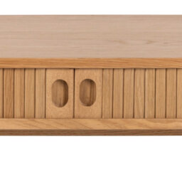 Wyld Haus Copenhagen Natural Oak Office Desk With 2 Tambour Doors - thumbnail 6