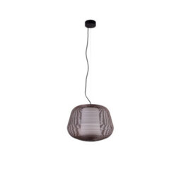 Luminosa Lighting Luminosa Nara Outdoor Pendant Ceiling Light Rust Brown 1X E27 Ip65