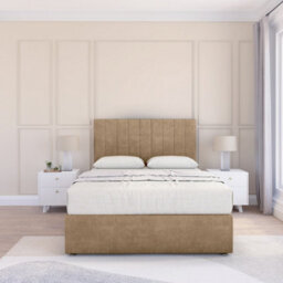 "Sloomy 6Ft Kansas Naples Mink Memory Foam Bed Set With 2 Drawers, Mattress & 26"" Headboard - Super King" - thumbnail 2