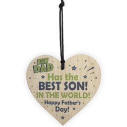 Red Ocean Fathers Day Gifts Wooden Heart Sign Novelty Gift For Dad Keepsake Gifts For Him - thumbnail 5