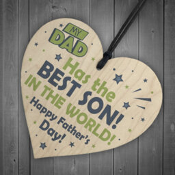 Red Ocean Fathers Day Gifts Wooden Heart Sign Novelty Gift For Dad Keepsake Gifts For Him - thumbnail 6