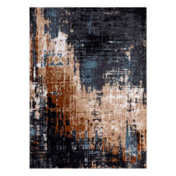 RugsX Miro 51454.802 Washing Carpet Abstraction Anti-Slip - Navy Beige 200X290 Cm - thumbnail 3