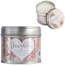 Said With Sentiment Candle In Tin - Daughter - thumbnail 2