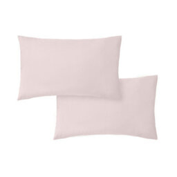 Bianca 400 Thread Count Cotton Sateen Standard Pillowcase Pair Blush Pink - thumbnail 5