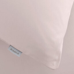 Bianca 400 Thread Count Cotton Sateen Standard Pillowcase Pair Blush Pink - thumbnail 3