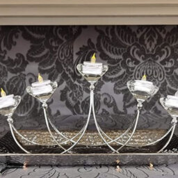 Biznest Diamonte Multi Tealight Holder Tealight 5 Candle Holder Decor Plate Home New