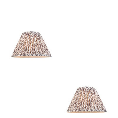 Loops Sophisticated Pearl Grey Tapered Cylinder Lamp Shades - 2 Pack 30Cm - image 1