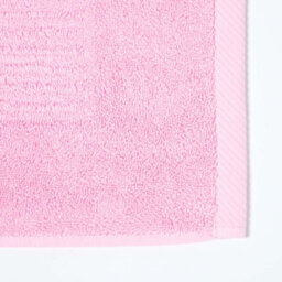 Homescapes Imperial Plain Cotton Pink Bath Mat - thumbnail 4