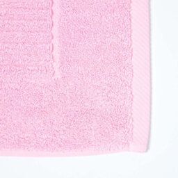 Homescapes Imperial Plain Cotton Pink Bath Mat - thumbnail 2